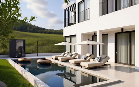 Loparia: Busk, Have, Sommerhus, Skygge, Landscaping, Gård, Backyard, Villa, Stuehus, Stueplante