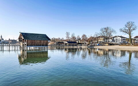 Seeglück: Vand, Vandvej, Arkitektur, Hus, Sø, Bank, Afspejling, Kanal, Mole, Kyst