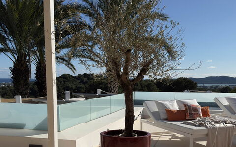 Villa the Marvel: Møbel, Udendørs Møbler, Stol, Skygge, Altan, Udvej, Blomsterkrukke, Stueplante, Eco Hotel, Udendørs Bord