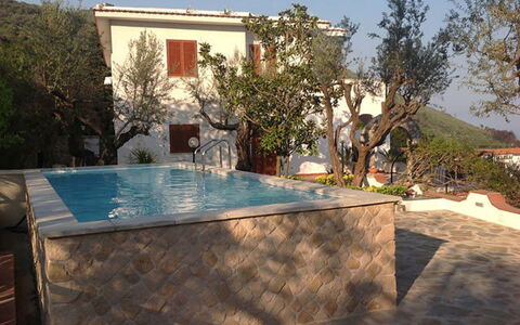 Villa Sea Breeze: Svømmepøl, Kompositmateriale, Water Feature, Hacienda, Backyard, Udvej, Blomsterkrukke, Estate, Eco Hotel, Stueplante