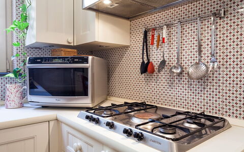Casa Rossella: Køkken, Køkken Apparat, Større Bandage, Komfur, Countertop, Gaskomfur, Komfur, Husholdningsapparat, Cooktop, Indretning