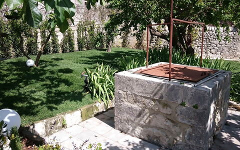 Villa Acreide: Busk, Rots, Have, Bunddække, Backyard, Flise, Landscaping, Skygge, Gård