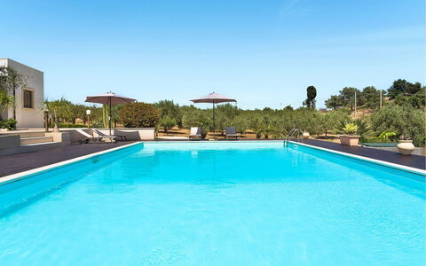 Villa Almond: Blå, Svømmepøl, Udvej, Eco Hotel, Landscaping, Skygge, Hacienda, Udendørs Møbler, Hotel