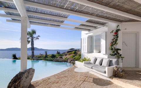 Villa Delos: Hjem, Udvej, Svømmepøl, Villa, Eco Hotel, Skygge, Estate, Stol, Loft, Udendørs Møbler