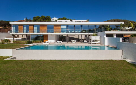 Villa Emily: Svømmepøl, Udvej, Estate, Villa, Eco Hotel, Mansion, Skygge, Altan, Design, Hotel