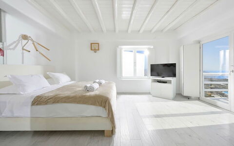 Villa Fabulous: Lejlighed, Hotel, Design, Soveværelse, Altan, Penthouselejlighed, Trægulve, Villa, Udvej, Sengetøj