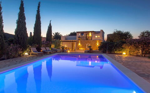 Villa Jardin: Blå, Svømmepøl, Udvej, Eco Hotel, Estate, Villa, Hacienda, Hotel, Thermae, Landskab Belysning