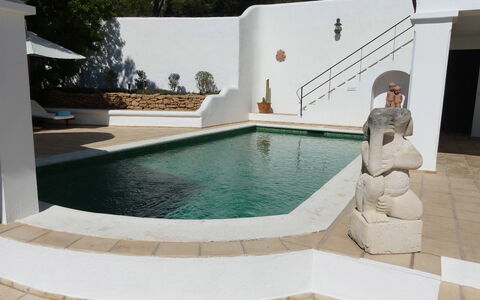 Villa Roxy: Kompositmateriale, Beton, Svømmepøl, Flise, Flise, Water Feature, Stueplante, Udendørs Møbler
