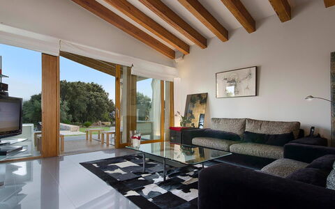 Villa Serafino: Indretning, Møbel, Couch, Gulvbelægning, Etage, Træ, Loft, Stue, Værelse, Hjem