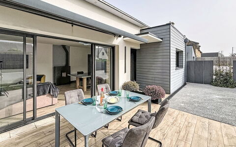 Maison du Crouzic: Skygge, Veranda, Altan, Hegn, Gelænder, Udendørs Struktur