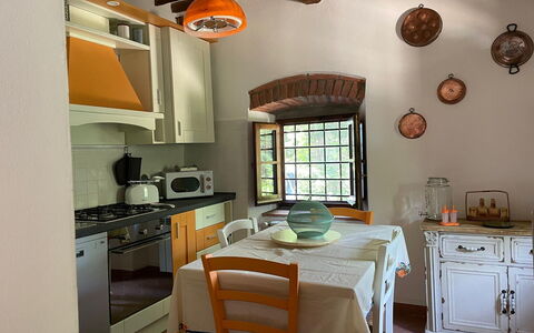 Borgo Antico, Pool, Barberino del Mugello: Møbel, Indretning, Køkken, Træ, Køkken Apparat, Gulvbelægning, Loft, Countertop, Værelse, Lysarmatur