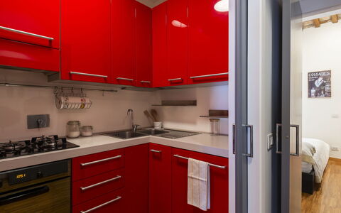 Ioannis: Køkken, Større Bandage, Køkken Apparat, Countertop, Cabinetry, Indretning, Gulvbelægning, Komfur, Skab, Komfur