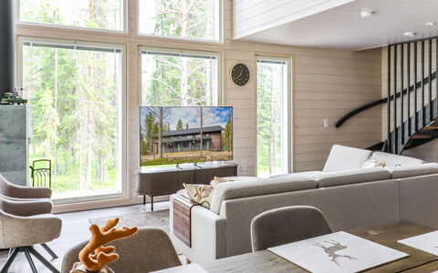 Villa Lumo: Indretning, Træ, Møbel, Gulvbelægning, Hjem, Stue, Loft, Trægulve, Etage, Couch