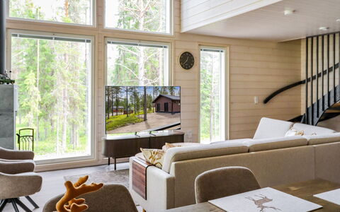 Villa Lumo: Indretning, Træ, Gulvbelægning, Møbel, Etage, Hjem, Stue, Trægulve, Loft, Couch
