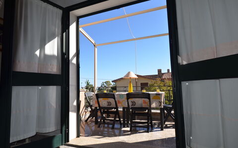 Appartamento Agrustos, Wifi, Ac: Glas, Metal, Jern, Skygge, Stol, Altan, Aluminium, Udendørs Struktur, Udendørs Møbler, Eco Hotel