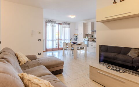 Casa Carla: Lejlighed, Ejerlejlighed, Vinter, Bjerglandsby, Sne