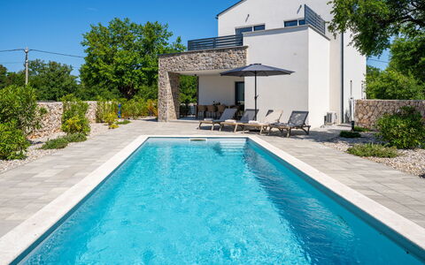 Dream: Blå, Svømmepøl, Design, Water Feature, Villa, Eco Hotel, Udvej