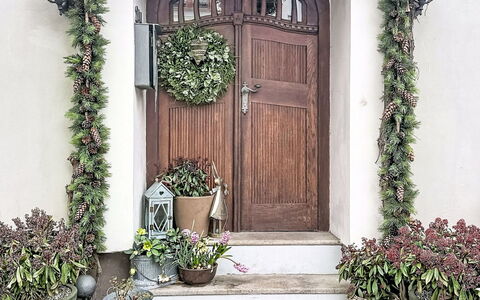 Luxury Suite 244: Væg, Arch, Busk, Blomsterkrukke, Dør, Blomsterhandlere, Home Dør, Stueplante