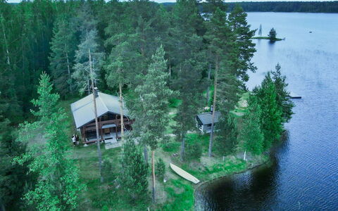 Sinikello: Træ, Sommerhus, Bank, Skov, Bjælkehytte, Woodland, Sø, Hytte, Lærk