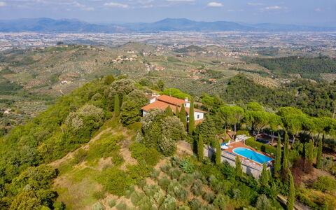 Colle Mediceo: Bakke, Highland, Hill Station, Landdistrikt, Fugleperspektiv, Kam, Plantation, Chaparral, Bjerglandsby, Luftfotografering