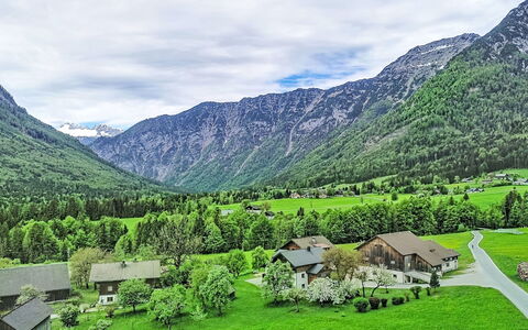 Dachsteinblick: Bjergrige Landskabsformer, Bjerg, Græs, Naturlige Landskab, Highland, Bjergkæde, Bakke, Landskab, Græs-, Hill Station