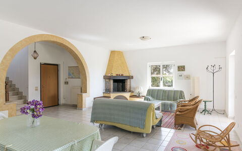 Tarquinia Garden Home: Møbel, Indretning, Gulvbelægning, Etage, Loft, Stol, Bord, Værelse, Belysning, Stue