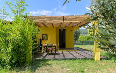 Cottage Girasole di Mare: Have, Backyard, Skygge, Garden Bygninger, Sommerhus, Gård, Lawn, Udendørs Struktur, Eco Hotel, Landscaping