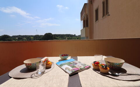 Mediterranea'S House Otranto: Møbel, Udendørs Møbler, Stol, Bejdse, Skygge, Køkken & Spisebord, Udendørs Bord, Kaffebord, Altan, Stueplante
