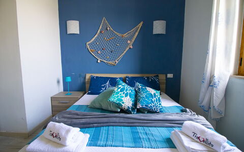 Mediterranea'S House Otranto: Møbel, Indretning, Textile, Værelse, Soveværelse, Sengetøj, Etage, Belysning, Gulvbelægning, Sengetøj