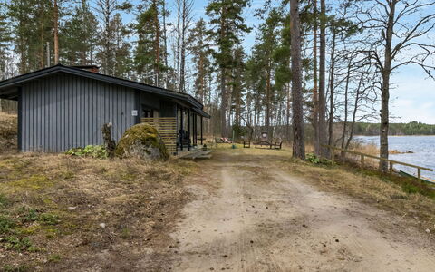 Asikkala 696: Træ, Træ, Sommerhus, Land Lot, Hjem, Skov, Woodland, Bjælkehytte, Garden Bygninger