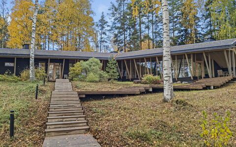 Villa Johanna: Træ, Skygge, Hårdttræ, Woodland, Planke, Walkway, Boardwalk, Lund, Eco Hotel, Tømmer