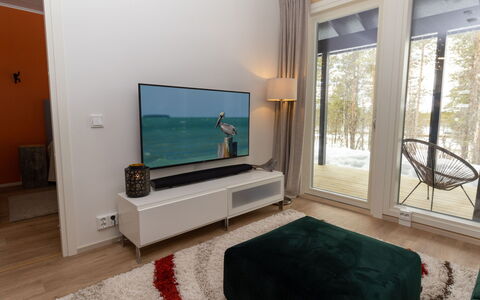 Lomapesä: Møbel, Indretning, Gulvbelægning, Træ, Television, Etage, Fjernsyn, Hjem, Stue