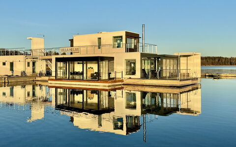 Villa Helmi: Vand, Sø, Afspejling, Dok, Villa, Mansion, Skumring, Hotel