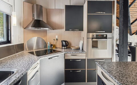 Sölvy - 30Km from the Sea: Køkken, Køkken Apparat, Countertop, Større Bandage, Indretning, Cabinetry, Gulvbelægning, Husholdningsapparat, Møbel, Komfur