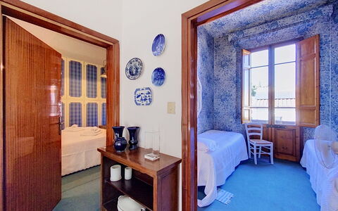 Lucia e Francesco: Træ, Soveværelse, Etage, Bed Frame, Sengetøj, Sengetøj, Seng, Bejdse, Hårdttræ, Sengetøj