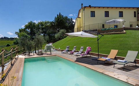 Villa i Fiori: Svømmepøl, Udendørs Møbler, Estate, Liggestol, Udvej, Villa, Hotel, Gård, Eco Hotel, Hacienda