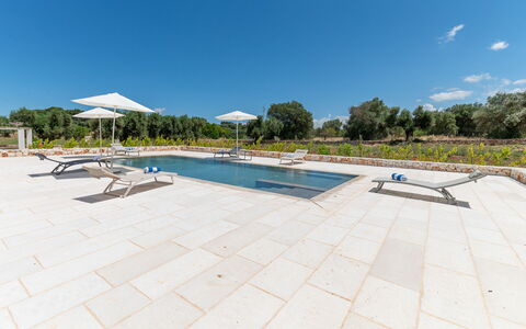 Tenuta Emma: Have, Landscaping, Afspejling, Udendørs Møbler, Reflekterende Pool, Water Feature