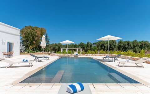 Tenuta Emma: Blå, Svømmepøl, Estate, Landscaping, Reflekterende Pool, Udvej, Villa, Ferieby