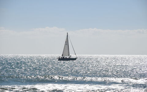L'Oasi di Salvo: Båd, Himmel, Sejlbåd, Vandfartøjer, Sailing, Mast, Horisont, Sailing