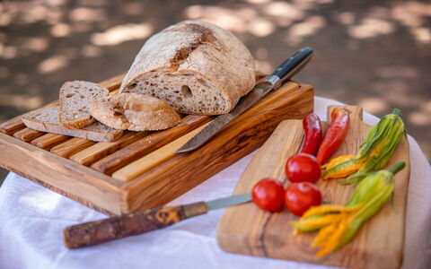 Villa Santa Barbara, Pool and Relax, Siena Country: Mad, Ingrediens, Bordservice, Fremstille, Frugt