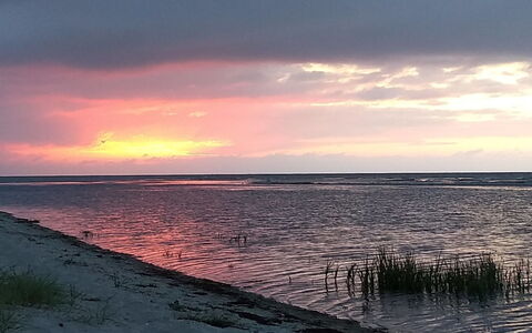 Ferdine - from the Sea: Vand, Horisont, Afterglow, Skumring, Solnedgang, Økoregion, Solopgang, Strand, Kyst