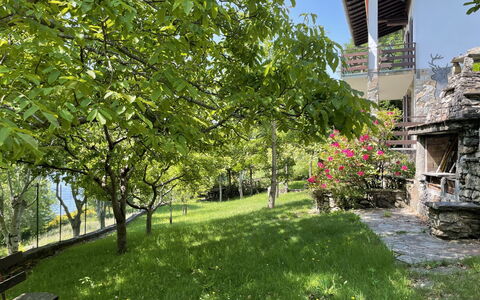 Il Cervo: Have, Forår, Skygge, Gård, Landscaping, Backyard, Botanisk Have, Bjerglandsby, Eco Hotel
