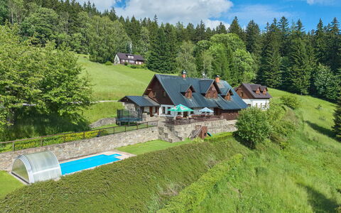 Penzion Exnar: Tag, Landdistrikt, Sommerhus, Estate, Lawn, Have, Stuehus, Landscaping, Gård, Backyard