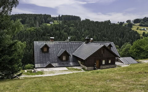 Penzion Exnar: Tag, Sommerhus, Hus, Hjem, Landdistrikt, Stuehus, Lærk, Landsby, Dal, Sidespor