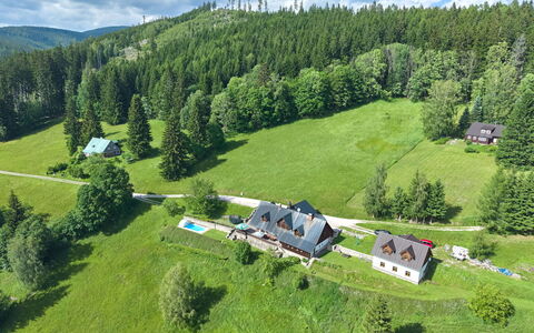Penzion Exnar: Træ, Hus, Sommerhus, Hjem, Landdistrikt, Land Lot, Stuehus, Estate, Lærk, Eng