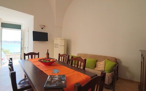 Casa Rachele a Otranto: Møbel, Køkken & Spisebord, Stol, Bejdse, Hårdttræ, Spisestue, Klarlak, Udendørs Bord, Større Bandage, Restaurant
