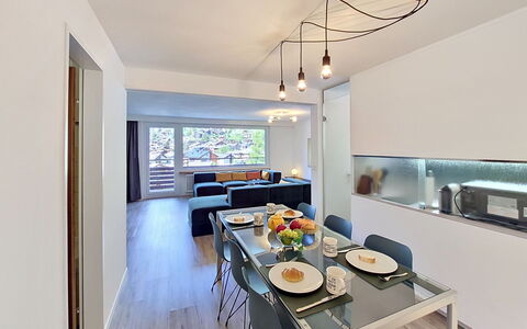 Saphir: Indretning, Køkken, Loft, Gulvbelægning, Møbel, Etage, Værelse, Lejlighed, Countertop, Køkken & Spisebord