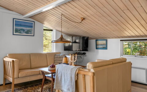Into - 490M from the Sea: Indretning, Møbel, Træ, Gulvbelægning, Loft, Couch, Etage, Lysarmatur, Stue, Værelse