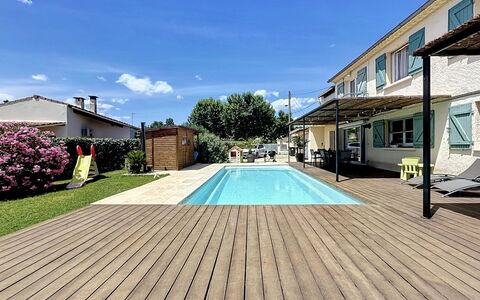La Villa Soleya: Udvej, Estate, Hacienda, Altan, Ferieby, Svømmepøl, Hotel, Badeby, Landscaping
