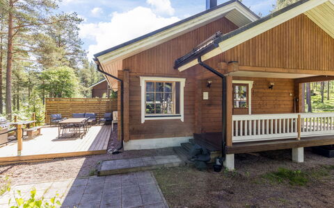 Lokki: Træ, Hus, Sidespor, Sommerhus, Hjem, Tag, Bjælkehytte, Veranda, Garden Bygninger, Hårdttræ